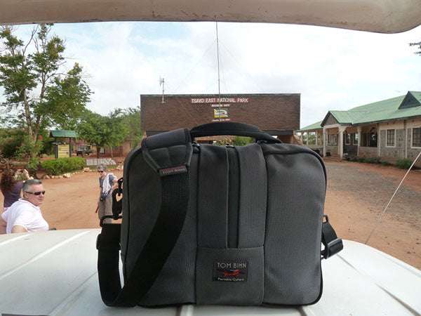 TOM BIHN Co-Pilot on Safari in Kenya